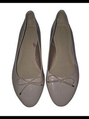 H&M Patent Ballet Flats in Light Blush